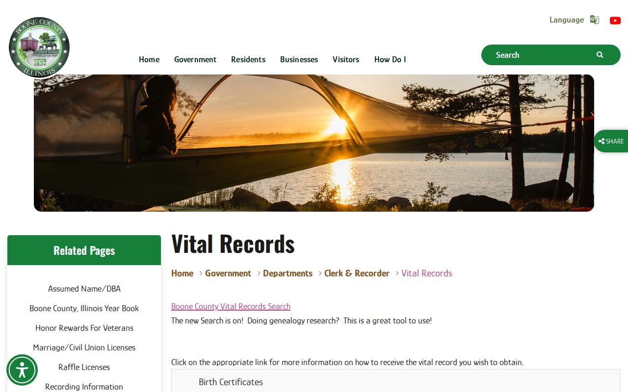 Belvidere residents directory Boone vital records