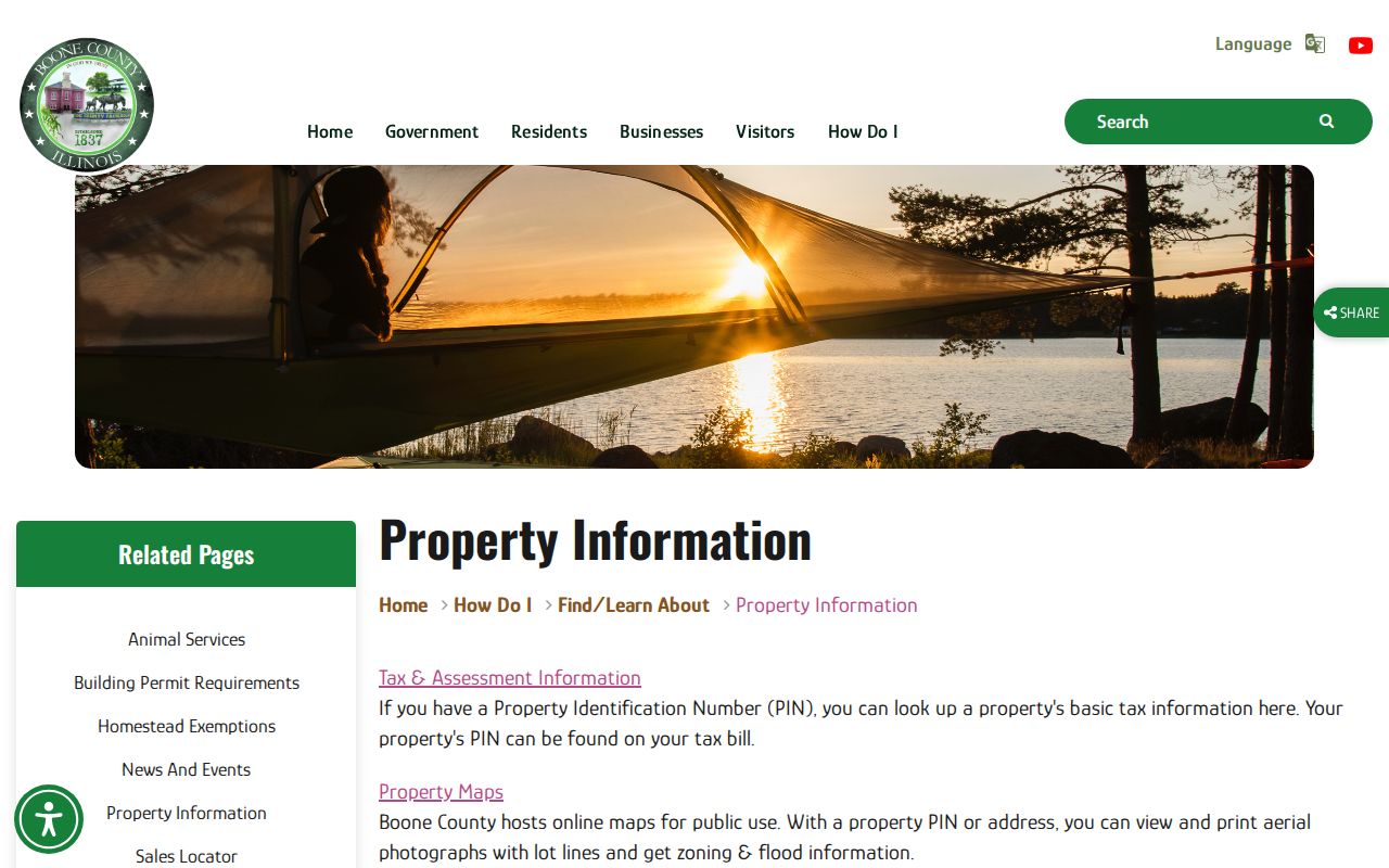 Belvidere street directory county property links