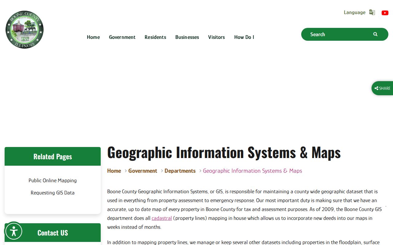 Belvidere street directory Boone GIS guidance