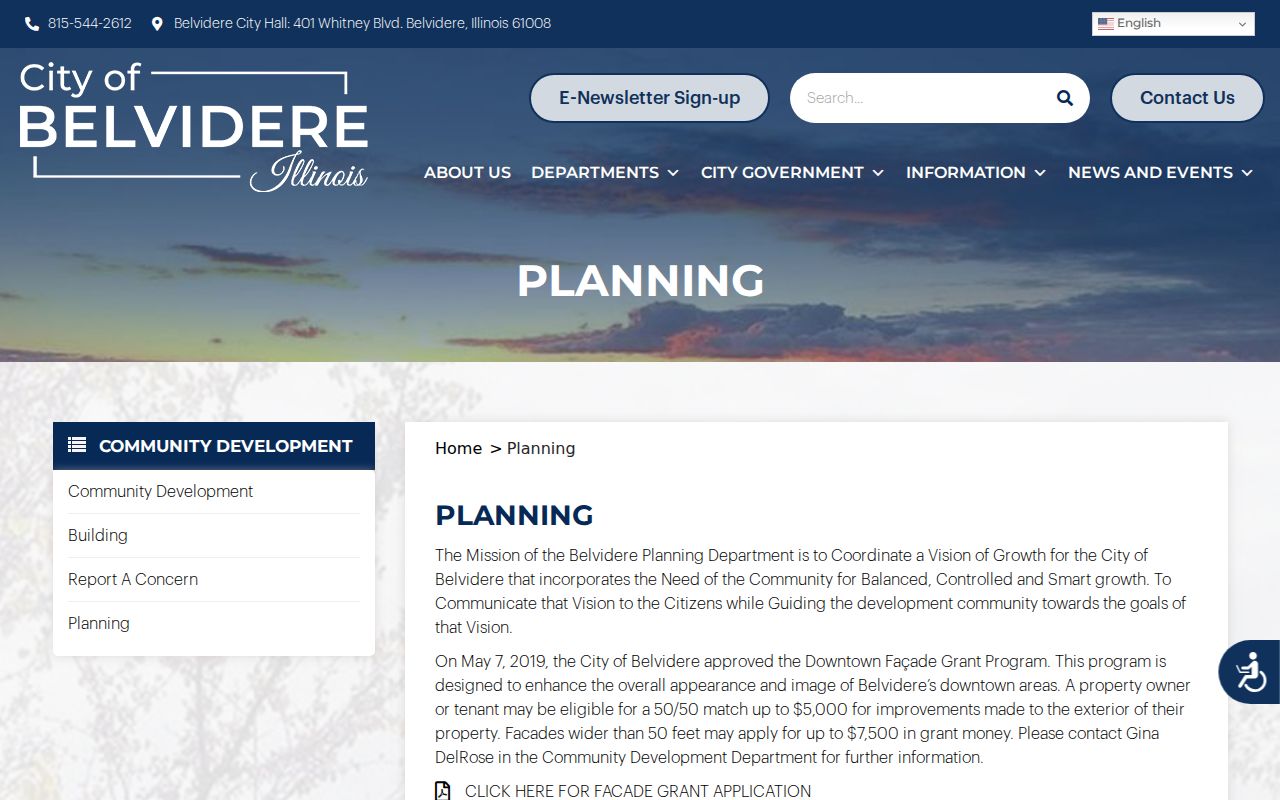 Belvidere street directory planning and annexation records